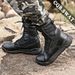 Second Hair Combat Boots Mountaineering Hiking Camping Tactical Boots Training Shoes Black_vogvips.com