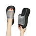 Women's Silver Woven Openwork Platform Sandals Breathable Comfortable Relaxed Style Summer New 2026_vogvips.com