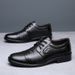 Suitable For All Seasons Men's Genuine Leather Lace-up Three-joint Business Formal Middle-aged And Elderly Dad Shoes_vogvips.com