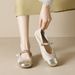 French Flat-soled Single Shoes Women's Spring And Summer Word With Mary Jane Shoes Shallow Mouth Soft-soled Egg Roll Shoes_vogvips.com