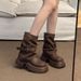 Melard Thick-Soled Martin For Women 2025 New Autumn British Style Height-Increasing Stacked Fashionable Cuff Boots_vogvips.com