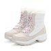 Snow Boots Woman Flat Woman Shoes Lace Up Women Shoes Solid Ankle Boots Warm Lightweight Women's Winter Boots Botas Mujer_vogvips.com