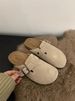 Premium Suede Leather Clogs For Women - Elegant Adjustable Buckle Mules With Arch Support For Daily Versatility_vogvips.com