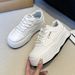 Korean Version Of Fashionable White For Women In Spring 2025, Thick Soled Trendy Shoes, Height Increasing New Student_vogvips.com