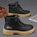 2025 Autumn New High-top Martin British Work Leather Thick-soled Non-slip Short Boots Men's Shoes_vogvips.com