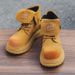 Retro Thick-soled Heightening Tooling Boots Rhubarb Boots High-top Velvet Short Boots_vogvips.com