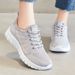 Women's Shoes Sneakers Soft-soled Mother Shoes Fly-woven Breathable Mesh Shoes Casual Shoes_vogvips.com