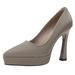 Sexy Platform Pointed-toe Stiletto Ultra-high Heels For Women, 2026 Spring New Model, Comfortable Slip-on Shallow Single Shoes_vogvips.com