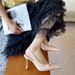 G860-14 Women's High-Heel Sandals With Pointed Toe, Bowknot, Shallow Mouth, Thin Heel, Hollowed-Out Design, Front And_vogvips.com