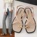 2026 New Toe-Loop Sandals For Women, Summer Outdoor Wear, Internet Celebrity Ins Style Flat Roman Sandals, One-Strap_vogvips.com