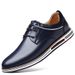 2025 New Korean Edition Lace Up Genuine Breathable Casual Leather Men's Trendy Shoes_vogvips.com