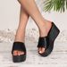 Plus Size Women's Platform Sandals With Open Toe Comfortable Slip-On Casual Summer Shoes Breathable One Strap Sandals For Outdoor Wear_vogvips.com