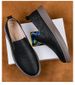 Men's Shoes Polished Hand-scratched Casual Men's Board Shoes Foot Cover Breathable Flat Heel Single Shoes Work Shoes_vogvips.com