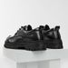 2024 New Korean Style All Black Thick Sole Men's Double Shoelaces Versatile Trendy Niche Casual Leather Shoes_vogvips.com