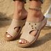 Women's Summer Thick Soled Sandals Breathable Design Hollow Out Beach Slippers_vogvips.com