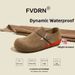 Waterproof Women's Flat Shoes Soft Sole Cowhide Loafers New Autumn Winter 3cm New_vogvips.com