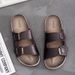 Men's Cool Slippers For Summer Wear, Fashionable Casual, Thick Soled And Non Slip New Style Slippers, Outdoor Beach_vogvips.com