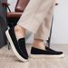 Suede Leather Men's Casual Fashion Comfortable Loafers Breathable Slip On Walking Footwear Platform Lightweight Work_vogvips.com