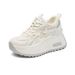 2025 Spring Summer Breathable Mesh Thick Sole Women's Casual Single Hidden Heel White Sneakers Versatile Dad Shoes Women_vogvips.com