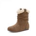 2026 Melard Casual Fleece-Lined Martin For Women Autumn New Fashion Versatile Furry Short Mid-Calf Boots Trendy_vogvips.com