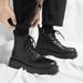 European Warm Series Xueyunxuan Off-Size Genuine Martin British Style High-Top Winter Leather Shoes Black Ankle Boots For Men_vogvips.com