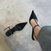 Elegant French-Inspired Kitten Heel Sandals – Pointed Toe Satin Slingback Shoes With Chunky Heel, Retro Summer Women's Dress Sandals_vogvips.com