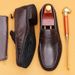 Euro Step 【5 Days Shipping】Men's Handmade Goodyear Leather Sole Vintage Business Casual Loafers_vogvips.com