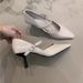 Women's High Heels 2025 Spring French Style Elegant Pointed Toe Shallow Mouth Stiletto Mary Jane Commuter Shoes_vogvips.com