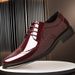 Euro Step Spring New Brogue Carved Patent Shiny British Style Large Size Leather Photo Studio Performance Groom Shoes_vogvips.com