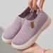 Women's Shoes Casual Shoes Soft-soled Single Shoes One-pedal Lazy Shoes Middle-aged And Elderly Mother Shoes Breathable Fly-woven Shoes_vogvips.com