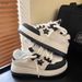 Hot-Selling White Sneakers For Women, Niche Versatile Fashion, Autumn And Winter Design, Thick-Soled Lightweight Casual_vogvips.com
