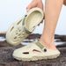 Men’s Shoes Summer New Style Shit Stepping Sandals Lightweight Large Size Soft Soled Hole Shoes Outdoor Beach Shoes Men's Shoes_vogvips.com