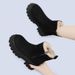 Women's Snow 2025 New Autumn Winter Fashionable Versatile Short Boots Non-Slip Fleece Lined Thickened Warm Cotton Shoes_vogvips.com