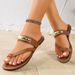 Women's Slip-On Sandals Breathable Flat Slide Shoes Comfortable Casual Beach Footwear Comfortable And Fashionable, Everyday Low Heeled Flip Flops._vogvips.com