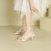 SX-V8 Open Flip-Flops Women Square Toe Thin Casual Sandals Lazy High Heel Slippers For Outdoor Wear_vogvips.com