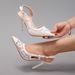 Women’s Shoes Lace Stitching High Heels Women Summer Elegant Sexy Pointed Banquet Party Wedding Stiletto Sandals_vogvips.com