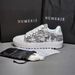 Cross-Border NUMERIS Thick-Soled Sneakers Men In Denim Blue With Prints, Casual Trendy Shoes, Versatile Sports Shoes For_vogvips.com