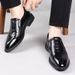 2026 Spring New Top With Crocodile Pattern, Men's Genuine Leather Wedding Shoes, High End Single Shoes_vogvips.com