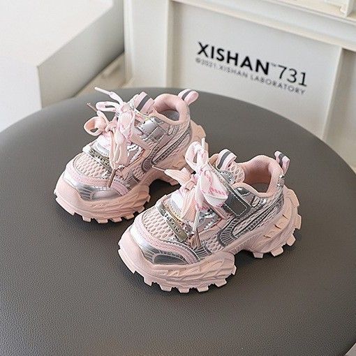 Children's Sports Shoes For Spring And Autumn, Boys' Dad Soft-Soled Baby Girls' Breathable Lightweight Toddler Running_vogvips.com