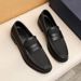 High-End Fashion Genuine Leather Casual Shoes Commuting Black Business Men's Slip-On Comfortable Penny Loafers_vogvips.com