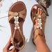 Women Bohemian Flat Fisherman Sandals European Style Comfortable Slip-On Shoes Large Size_vogvips.com