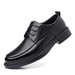 Men's Breathable Leather Low-top Casual Shoes With Hollow-out Design And Lace-up Comfort Style_vogvips.com