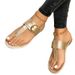 Flip-flops Summernew Arrivalflats Flip-flops Metal Buckle Decoration Outwear Slippers For Women_vogvips.com