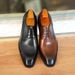 ShoeVault Vintage Wood Grain Men's Leather Shoes Mid-Heel Soft Trendy Ultra Lightweight Internet Celebrity Lace-Up Business_vogvips.com