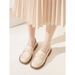 Women's Shoes 2025 Spring Summer New Soft Leather Flats Low Heel Versatile Slip-On Casual Loafers For Women_vogvips.com