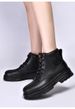 Big Yellow Boots Men's Medium Tube Tooling Boots Couple Locomotive Thick-soled Splicing Martin Boots_vogvips.com