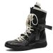 Women Boxing Boots Boxing Shoes~2025 New Genuine Leather Inner Height Increase 5Cm Western Cowboy Slimming Work Short Boots For Women_vogvips.com