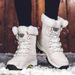 Winter Snow For Women Outdoor Travel Waterproof Non-Slip Thickened Warm High-Top Cotton Shoes Women's Mid-Calf Boots_vogvips.com