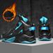 Autumn And Winter New Ultra Fiber Leather With Plush Rubber Sole Basketball Shoes, Extra Large Trendy Shoes_vogvips.com