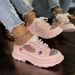 Women's Plus Size Summer 2025 Casual Sneakers - Breathable Lace-Up Slip-On Shoes With Mid Heel For Comfort & Style_vogvips.com
